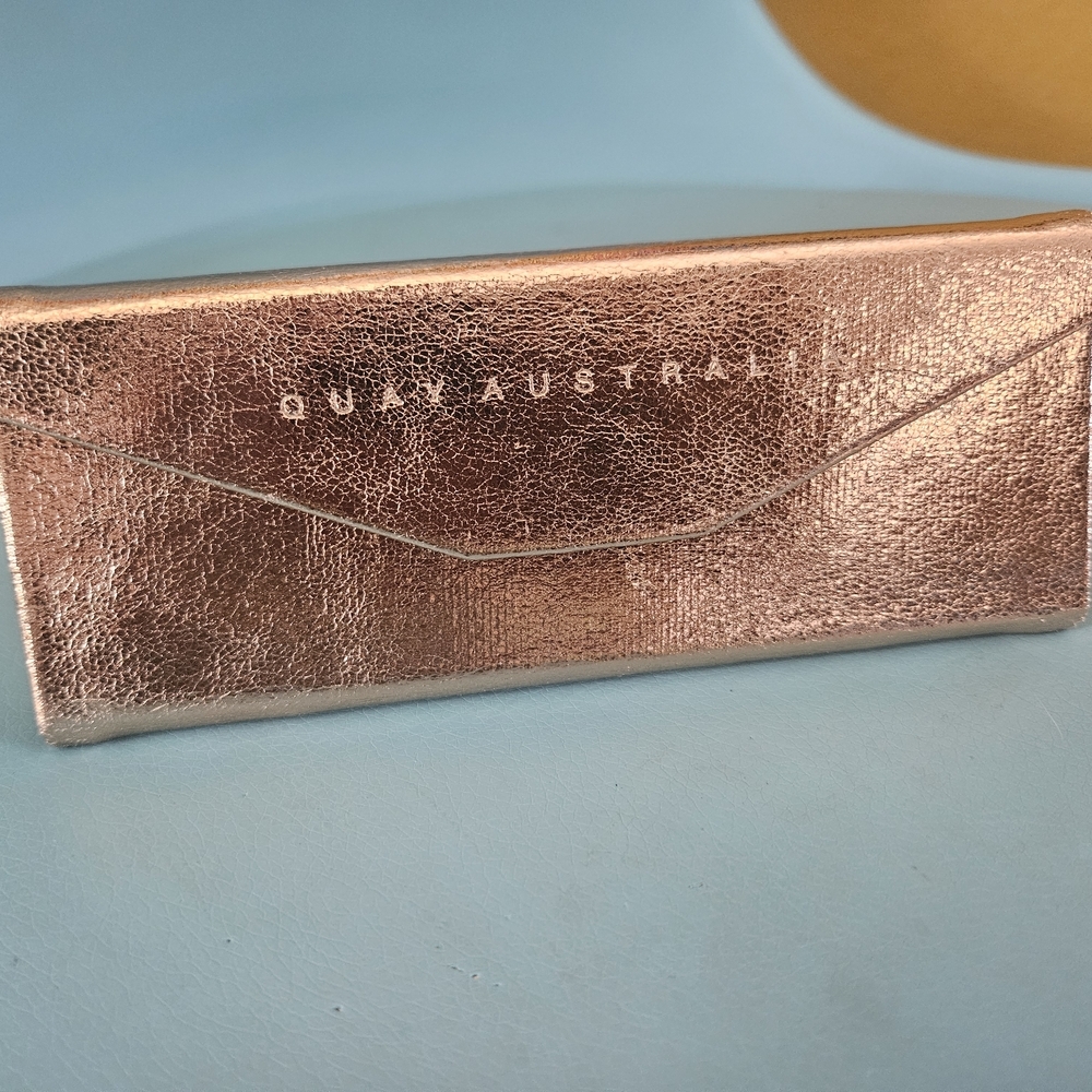 Quay Australia Rose Gold Sunglasses Case